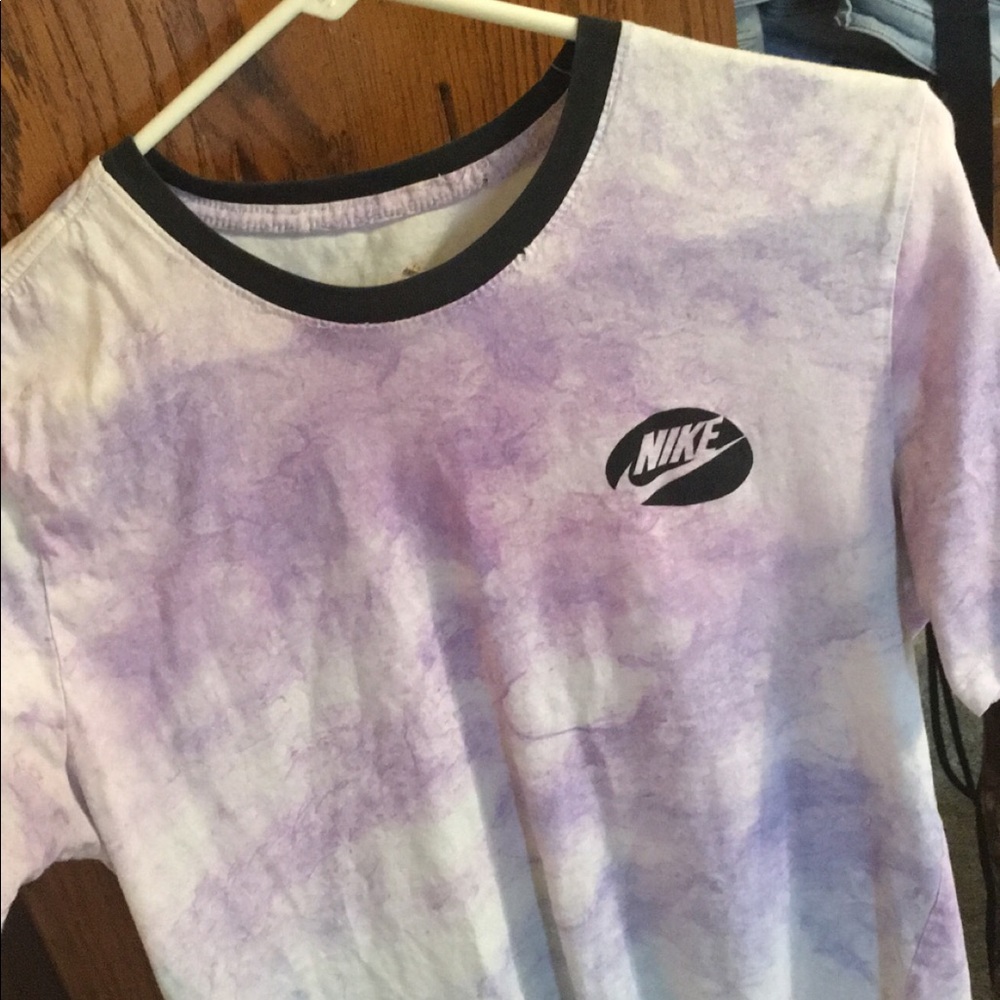 Pastel tie-dyed Nike shirt